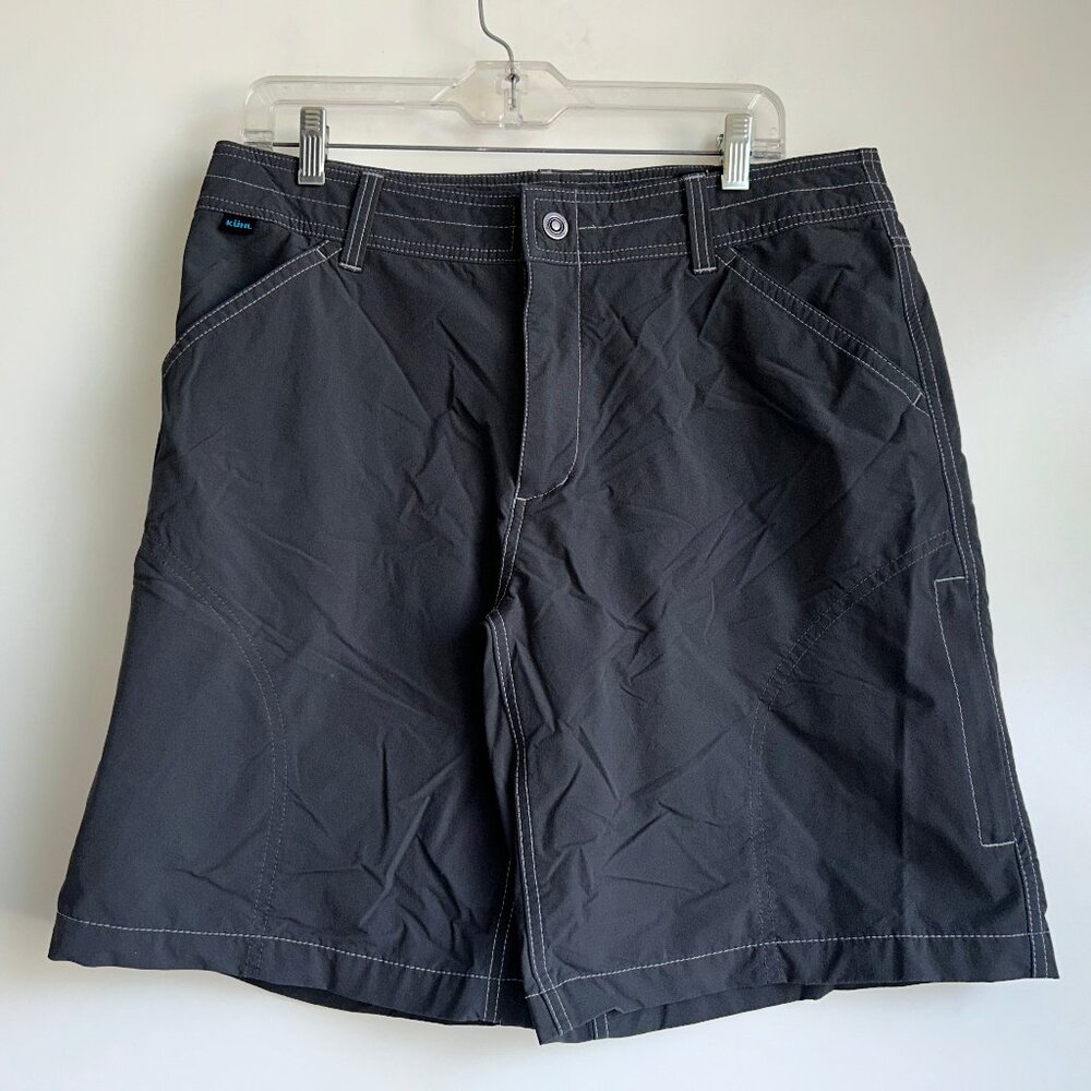 KUHL Renegade Hiking Nylon 10" Shorts Charcoal Gray Men's Size 36